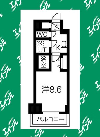 間取図 名古屋市営地下鉄桜通線/国際センター駅 徒歩7分 6階 築1年