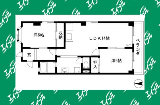 間取り図 ロジュマンKT