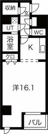 グラン　シャリオ 1Kの間取り