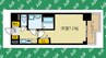 プレサンス丸の内レジデンスⅡ 1Kの間取り