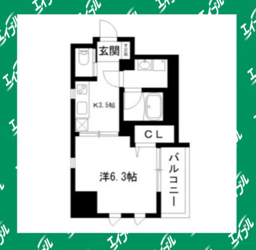間取図 名古屋市営地下鉄東山線/中村公園駅 徒歩2分 2階 築6年