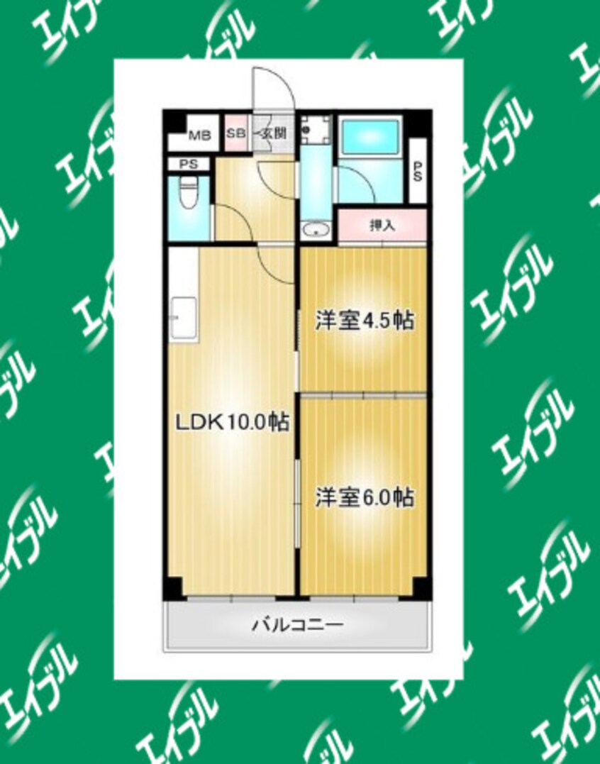 間取図 中央本線<中央西線>/大曽根駅 徒歩5分 10階 築36年