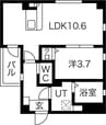 名古屋市営地下鉄東山線/高畑駅 徒歩2分 4階 築6年 1LDKの間取り