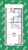 レオパレス柳堀町 1Kの間取り