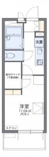 レオパレス八剱 1Kの間取り