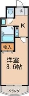 アーバンシティ栄生 1Kの間取り