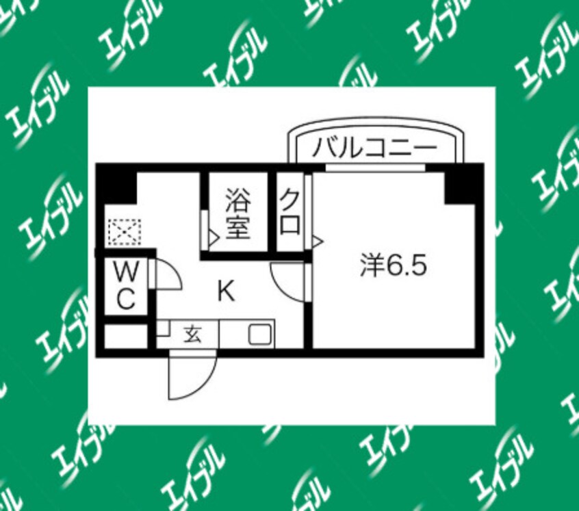 間取図 名古屋市営地下鉄桜通線/高岳駅 徒歩2分 6階 築26年