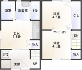 間取図 名古屋臨海高速鉄道<あおなみ線>/南荒子駅 徒歩12分 1階 築51年