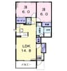 ソル　バンビーノ 2LDKの間取り