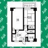 宝第一スカイハイツ 2DKの間取り