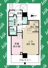 ザ・パークハウス久屋大通ローレルタワー 1LDKの間取り