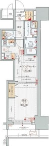 名古屋市営地下鉄東山線/亀島駅 徒歩8分 9階 築12年 1DKの間取り