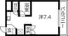 名古屋市営地下鉄鶴舞線/浅間町駅 徒歩11分 3階 築33年 1Rの間取り