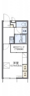レオパレスパゴダ 1Kの間取り