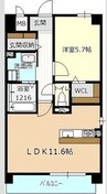 名鉄名古屋本線/栄生駅 徒歩9分 4階 築8年 1LDKの間取り
