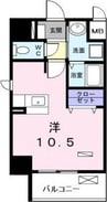名鉄名古屋本線/栄生駅 徒歩7分 9階 築9年 1Kの間取り