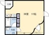 名古屋市営地下鉄鶴舞線/大須観音駅 徒歩7分 5階 築39年 1Rの間取り