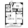 グリーンデルワールド舘 2LDKの間取り