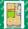 名鉄常滑線・空港線/新舞子駅 徒歩16分 3階 築28年 3LDKの間取り