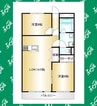 ロイヤルマンション丁田 2LDKの間取り