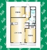 ロイヤルマンション丁田 2LDKの間取り