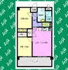 レージュ東栄 2LDKの間取り