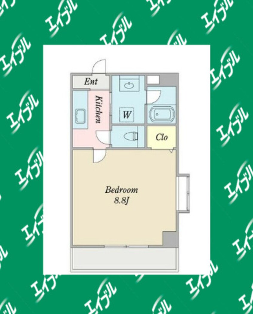 間取図 東海道本線/尾頭橋駅 徒歩10分 2階 築22年