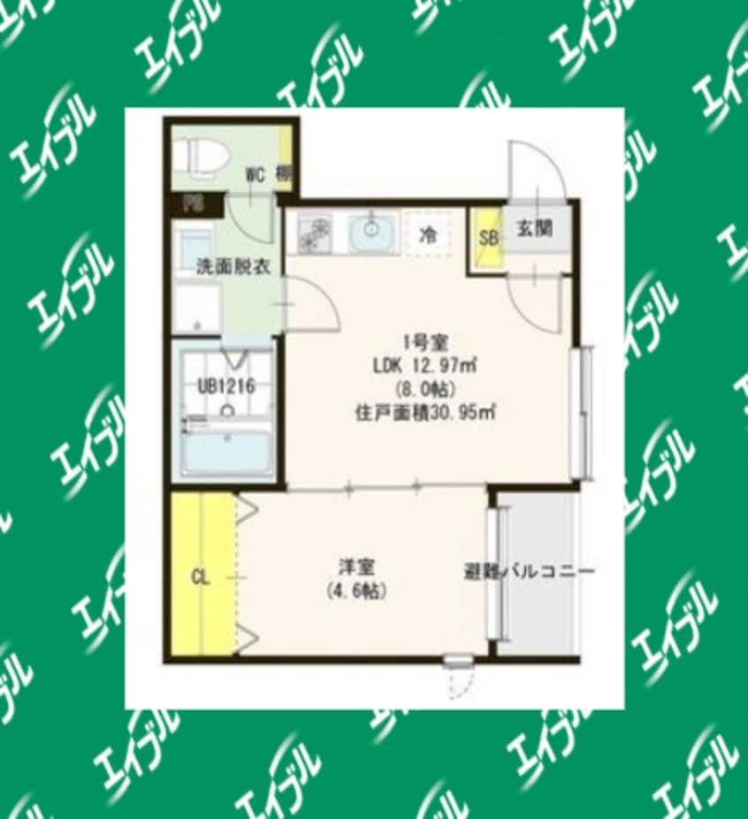 間取図 東海道本線/尾頭橋駅 徒歩7分 2階 築3年