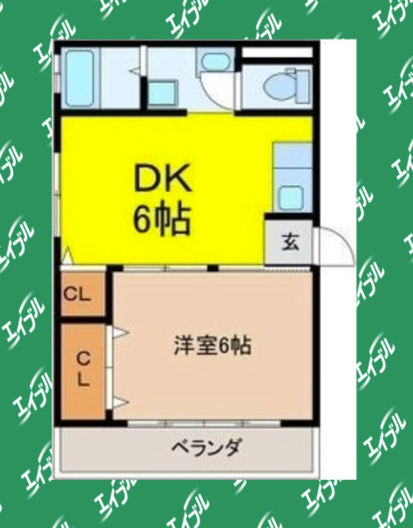 間取図 名古屋市営地下鉄桜通線/桜山駅 徒歩2分 4階 築56年