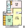 ディアスバンノ 2LDKの間取り