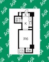 東海道本線/尾頭橋駅 徒歩6分 4階 築37年 1Kの間取り