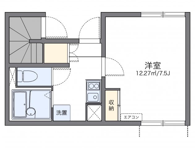 間取り図 レオネクストケーズキューブ川名