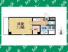 ラ・ミュー藤ヶ丘 1Kの間取り