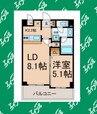 名古屋市営地下鉄鶴舞線/浅間町駅 徒歩8分 1階 築20年 1LDKの間取り