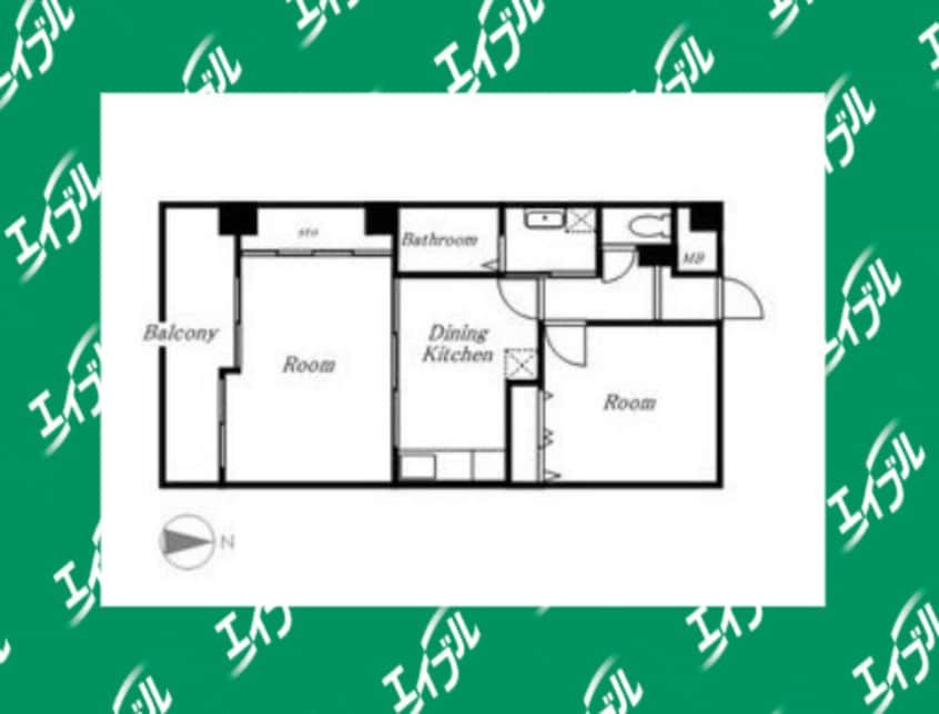 間取図 名古屋市営地下鉄名城線/ナゴヤドーム前矢田駅 徒歩18分 4階 築36年