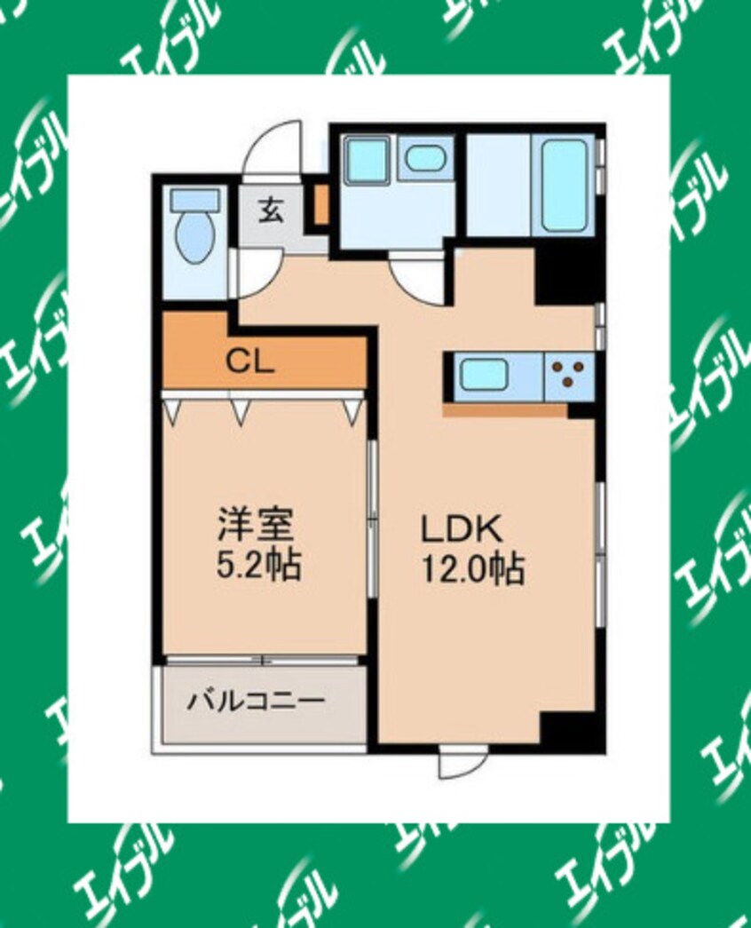 間取図 名古屋市営地下鉄鶴舞線/浄心駅 徒歩2分 8階 築13年