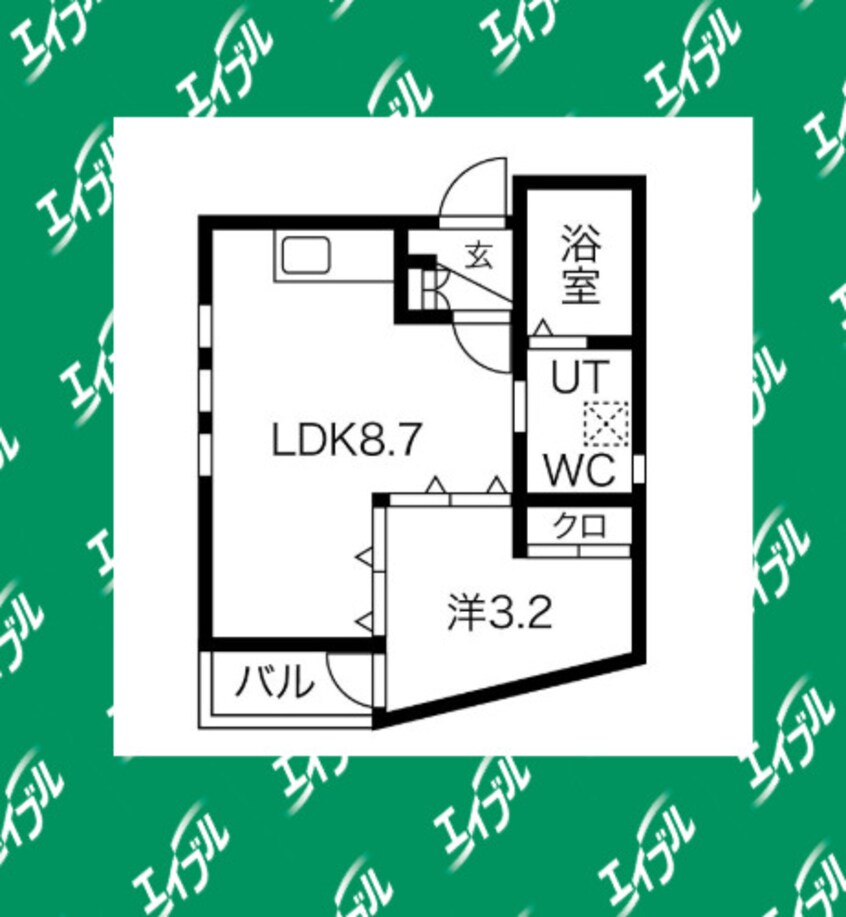 間取図 名鉄名古屋本線/栄生駅 徒歩5分 2階 築15年
