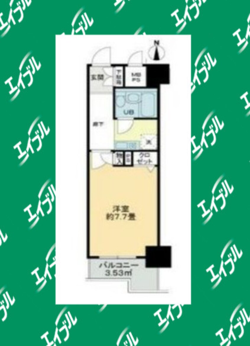 間取図 名古屋市営地下鉄東山線/亀島駅 徒歩6分 3階 築33年