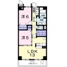 ガーデンヒルズ上ノ山１ 2LDKの間取り