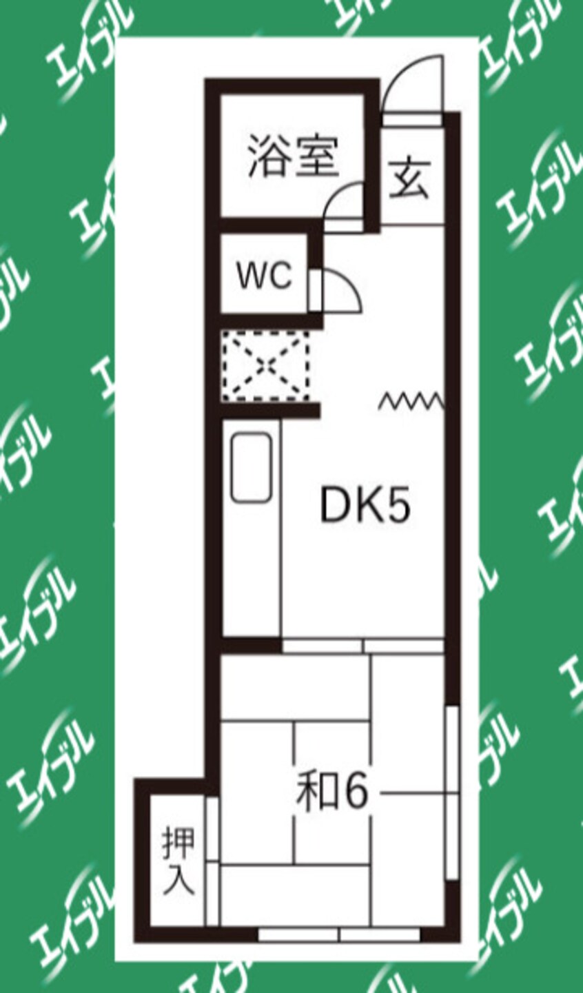 間取図 名古屋市営地下鉄東山線/新栄町駅 徒歩6分 2階 築46年