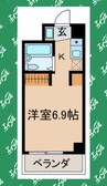 名古屋市営地下鉄鶴舞線/大須観音駅 徒歩9分 3階 築30年 1Kの間取り