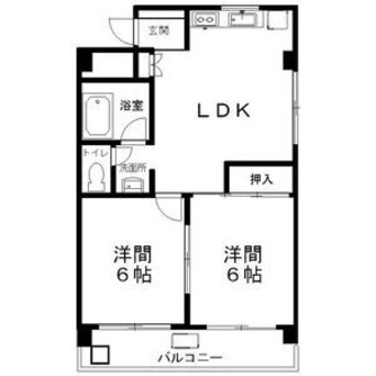 間取図 名古屋市営地下鉄名城線/矢場町駅 徒歩4分 4階 築45年