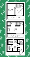 名古屋市営地下鉄名港線/六番町駅 徒歩6分 1階 築7年 1Rの間取り