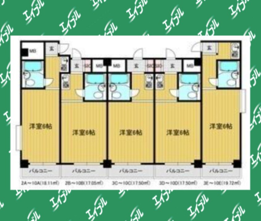 間取図 名古屋市営地下鉄鶴舞線/大須観音駅 徒歩5分 3階 築37年