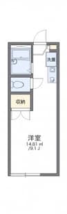 レオパレスブリエ 1Kの間取り