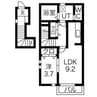 武豊線/亀崎駅 徒歩31分 2階 1年未満 1LDKの間取り