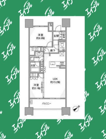 間取図 名古屋市営地下鉄東山線/亀島駅 徒歩7分 6階 築4年