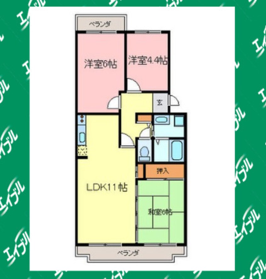 間取図 エステイタスTO-1
