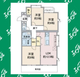 間取図 名古屋市営地下鉄東山線/本郷駅 徒歩13分 1階 築37年