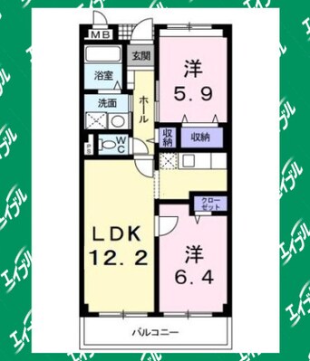間取図 サンハイムアオヤマ